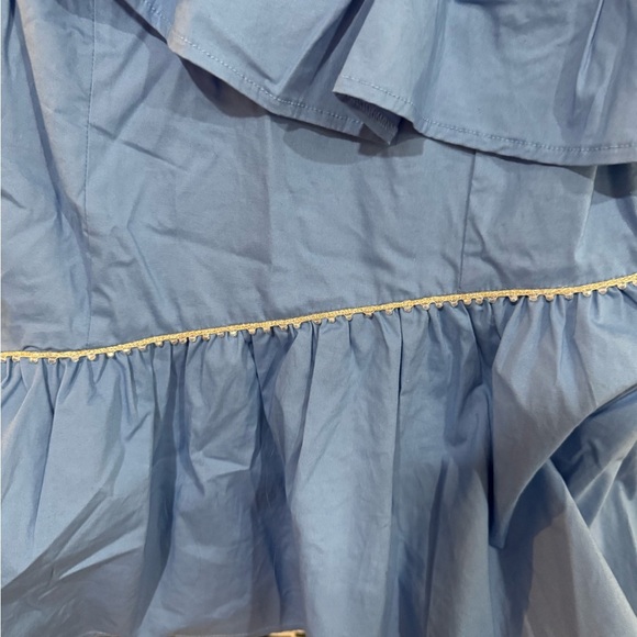 Wildfox Blue tank Ruffle Blouse size medium - Picture 5 of 7